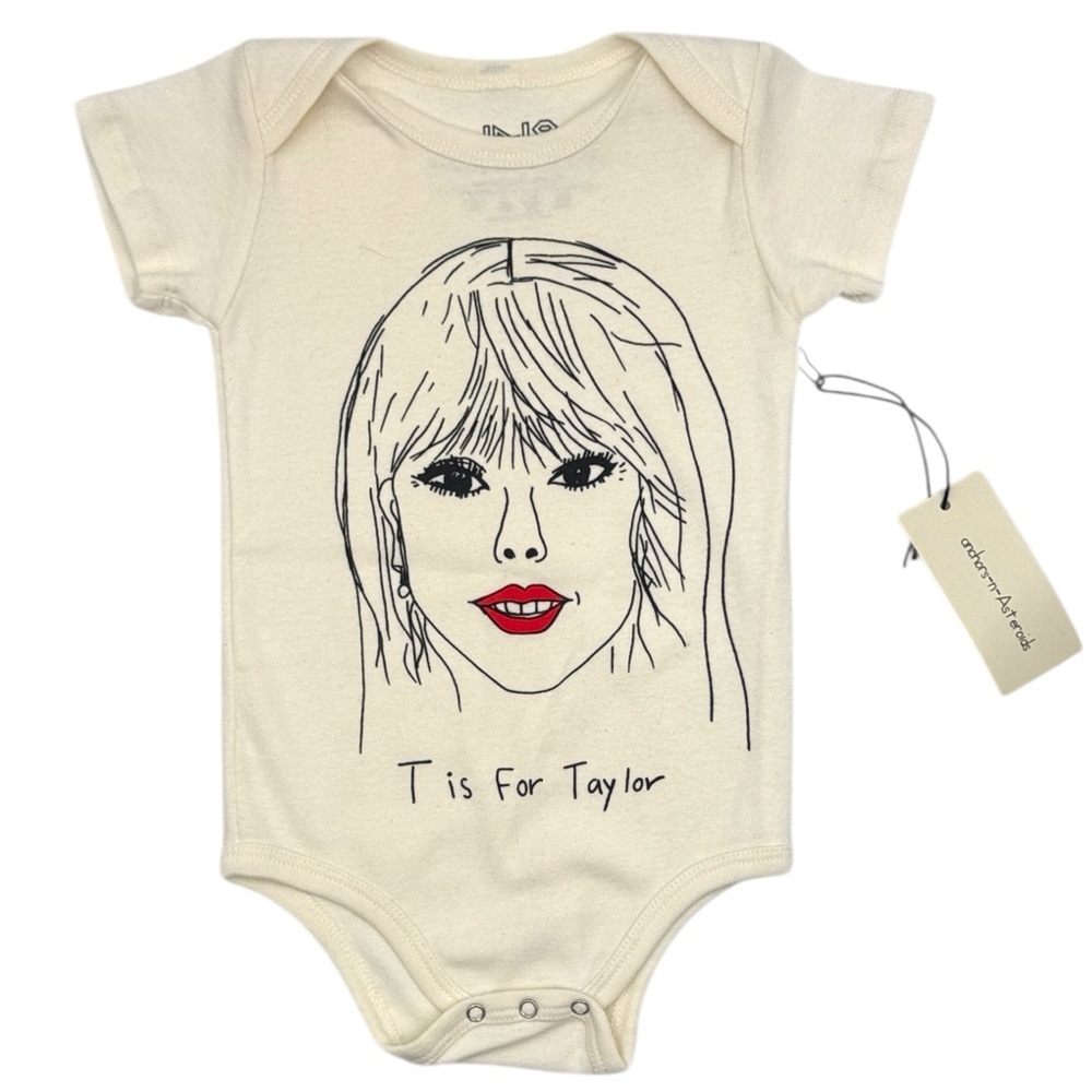 Anchors n Asteroids "T is for Taylor" Onesie/Bodysuit Size 12 - 18 Months